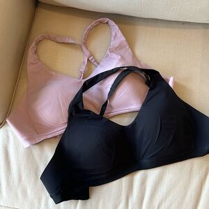 2x LULU cross back padded bra seamless 34C